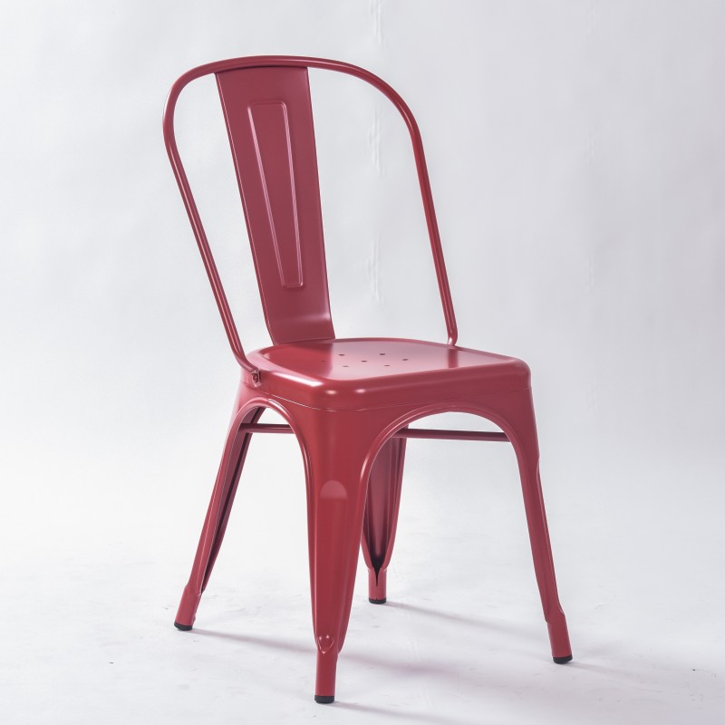 Acheter la chaise Mix rouge éclatant pour bar ou restaurant