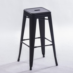 Tabouret Mix noir mat au design minimaliste : acheter ici