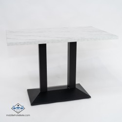 Table Double Daniela pas cher. Acheter Tables avec pied central Ta...
