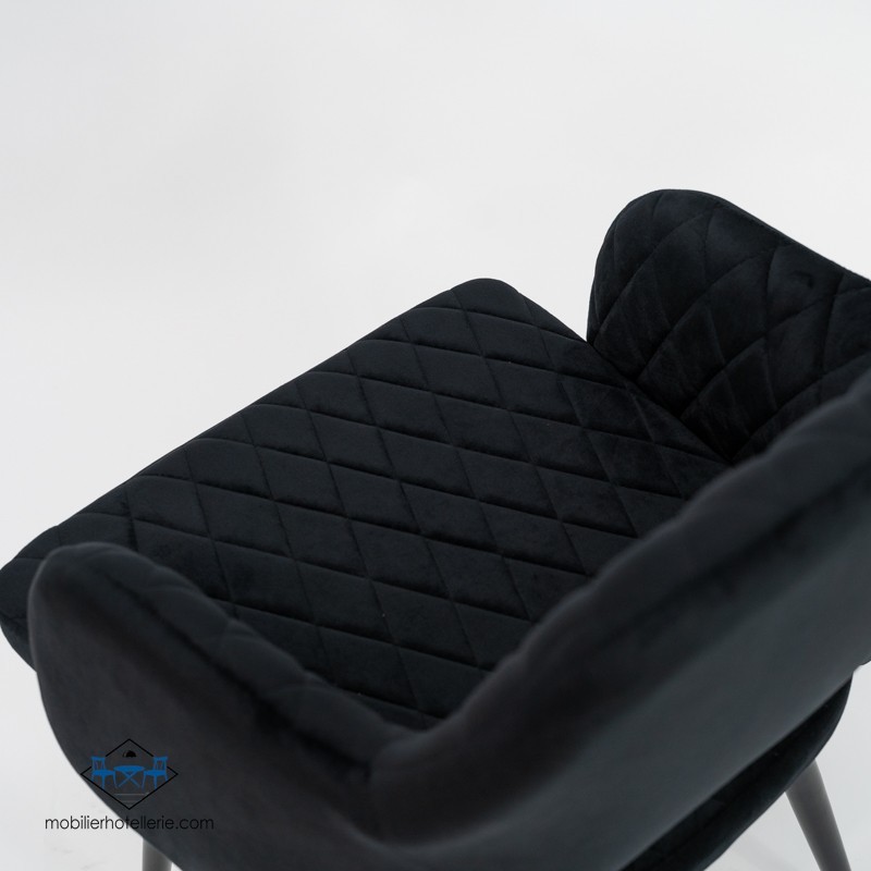 Fauteuil VELVET NOIR