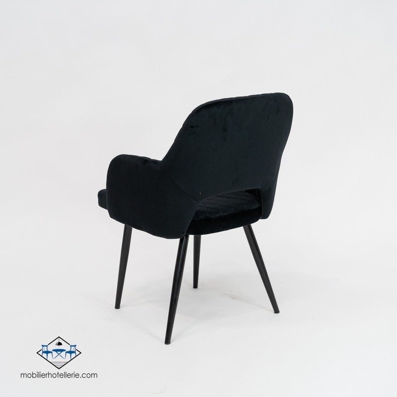 Fauteuil VELVET NOIR