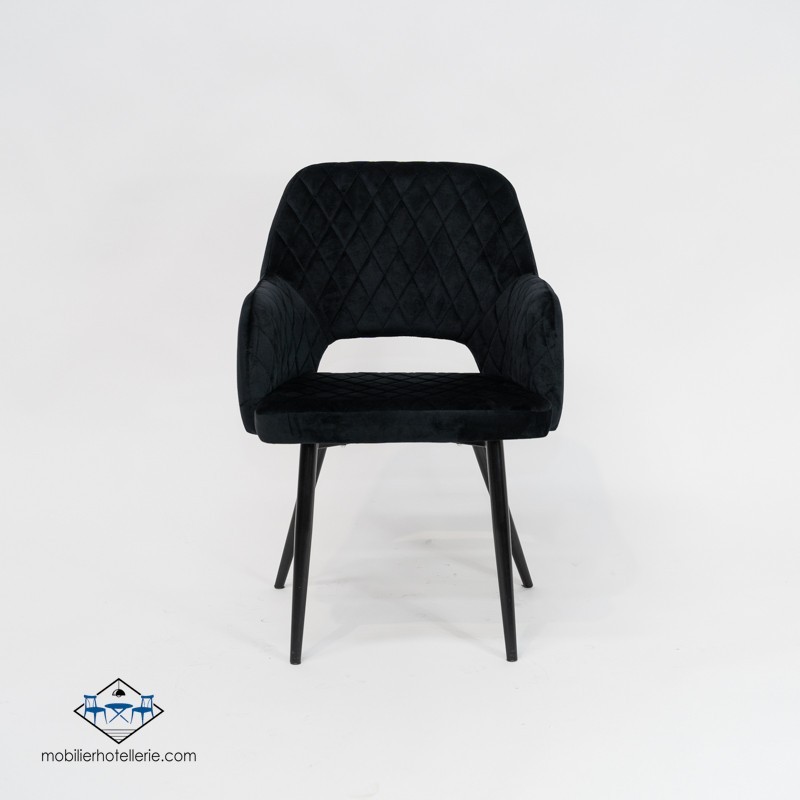 Fauteuil VELVET NOIR