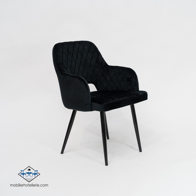 Fauteuil VELVET NOIR