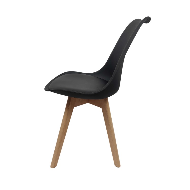 Acheter notre chaise Tulip noire : style scandinave