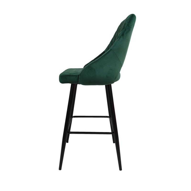Tabouret VELVET VERT avec accoudoirs