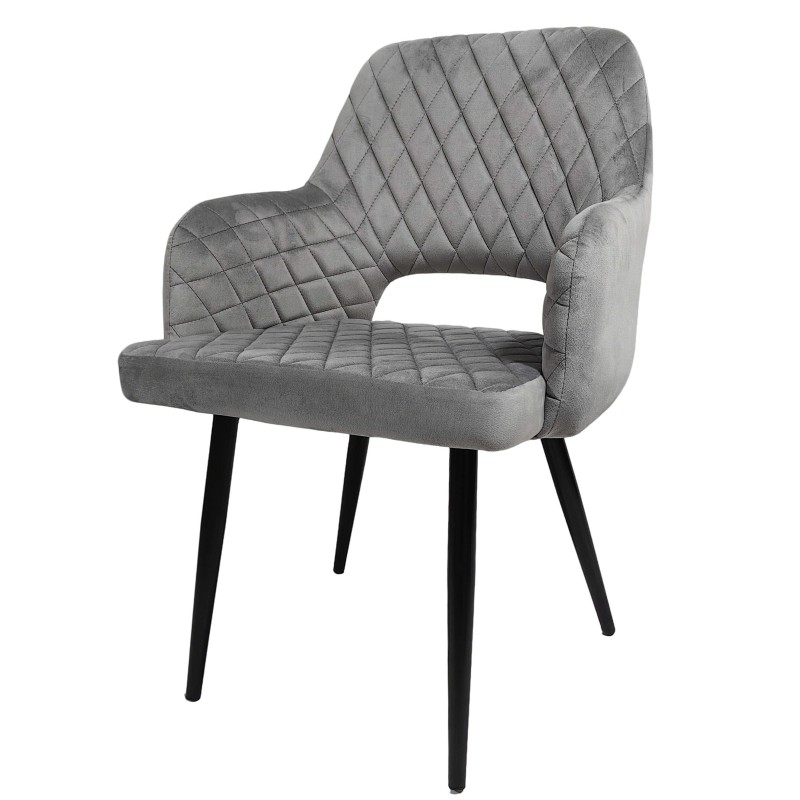 Fauteuil VELVET GRIS