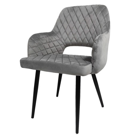 Fauteuil VELVET GRIS
