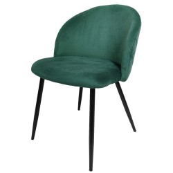 Chaise Velvet vert en velours chic pour l’hôtellerie