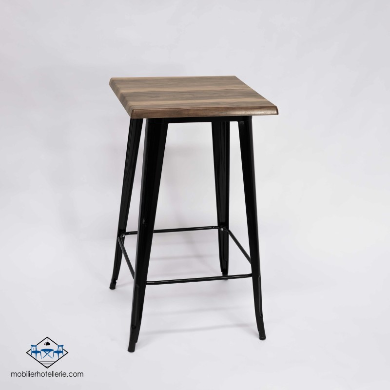 TABLE HAUTE MIX NOIR EXTERIEUR