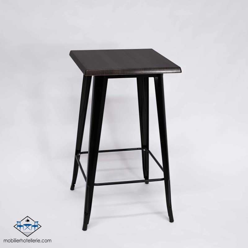 TABLE HAUTE MIX NOIR EXTERIEUR
