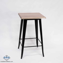TABLE HAUTE MIX NOIR EXTERIEUR