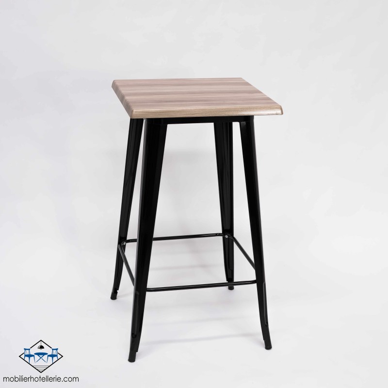 TABLE HAUTE MIX NOIR EXTERIEUR