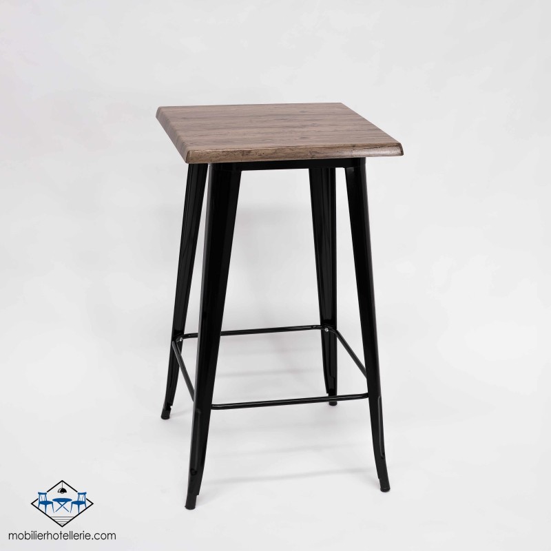 TABLE HAUTE MIX NOIR EXTERIEUR