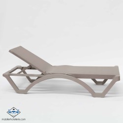 Chaise longue Mykonos sable : confortable et durable