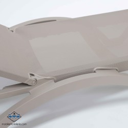 Chaise longue Mykonos sable : confortable et durable