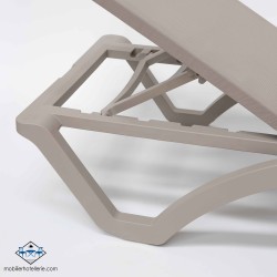 Chaise longue Mykonos sable : confortable et durable
