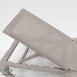Chaise longue Mykonos sable : confortable et durable