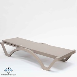 Chaise longue Mykonos sable : confortable et durable