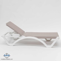 Chaise Logue MYKONOS COULEUR SABLE pas cher. Acheter Chaises longue...