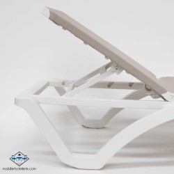Chaise Logue MYKONOS COULEUR SABLE pas cher. Acheter Chaises longue...