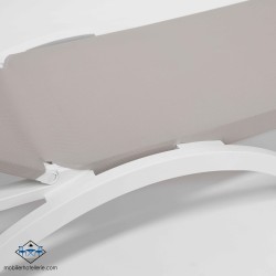 Chaise Logue MYKONOS COULEUR SABLE pas cher. Acheter Chaises longue...