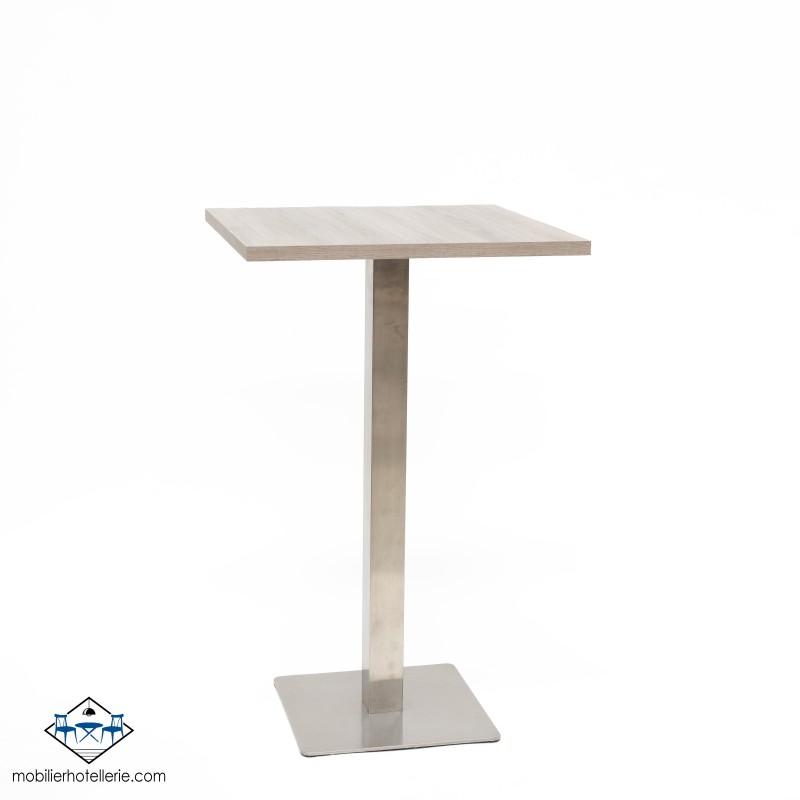 Table Haute NOEL INOX BASE 45X45 cm pas cher. Acheter Tables Hautes...