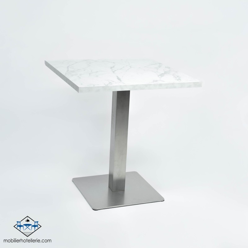 TABLE NOEL INOX BASE 45X45 CM pas cher. Acheter Tables avec pied ce...