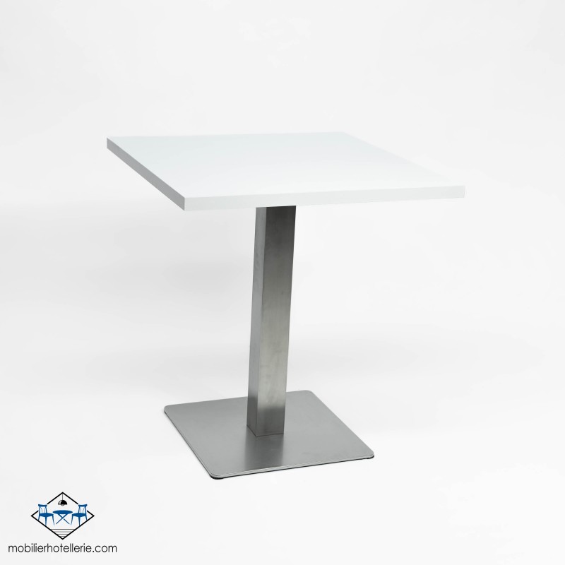 TABLE NOEL INOX BASE 45X45 CM pas cher. Acheter Tables avec pied ce...