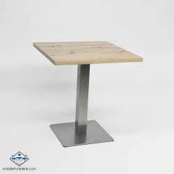 TABLE NOEL INOX BASE 45X45 CM pas cher. Acheter Tables avec pied ce...