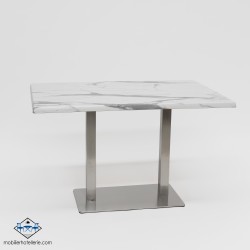 TABLE NOEL DOUBLE INOX BASE 75X40 CM pas cher. Acheter Tables avec ...