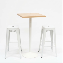 Acheter des tabourets Mix en métal + table haute F