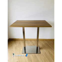 Table Haute NOEL DOBLE INOX BASE 75X40 pas cher. Acheter Tables Hau...