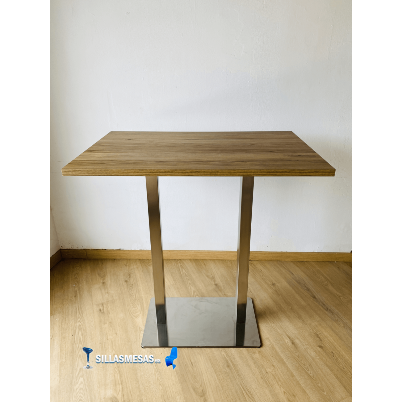 Table Haute NOEL DOBLE INOX BASE 75X40 pas cher. Acheter Tables Hau...