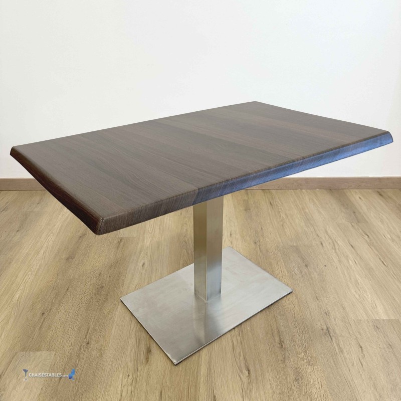 Table NOEL RECTANGULAIRE INOX BASE 60X40 CM pas cher. Acheter Table...