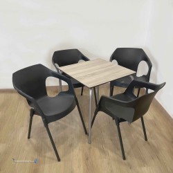 Conjointe de 4 Fauteuils VIVO et Table RAYUA pas cher. Acheter ense...