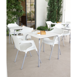 Conjointe de 4 Fauteuils VIVO et Table RAYUA pas cher. Acheter ense...