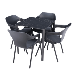 Conjointe de 4 Fauteuils VIVO et Table RAYUA pas cher. Acheter ense...