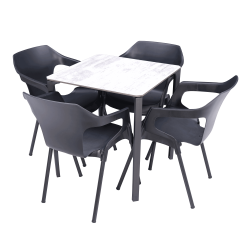 Conjointe de 4 Fauteuils VIVO et Table RAYUA pas cher. Acheter ense...