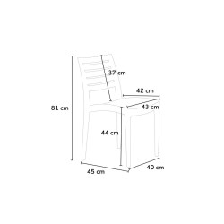 Chaise M1120 pas cher. Acheter Chaises en polypropylène Chaise M1120