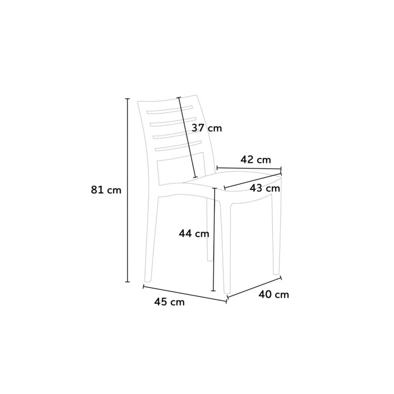 Chaise M1120 pas cher. Acheter Chaises en polypropylène Chaise M1120