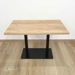Table Noël à double pied central en aluminium : achat