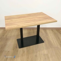 Table Noël à double pied central en aluminium : achat