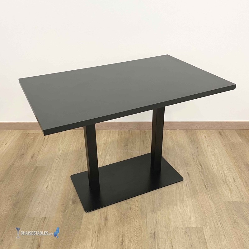 Table Noël à double pied central en aluminium : achat