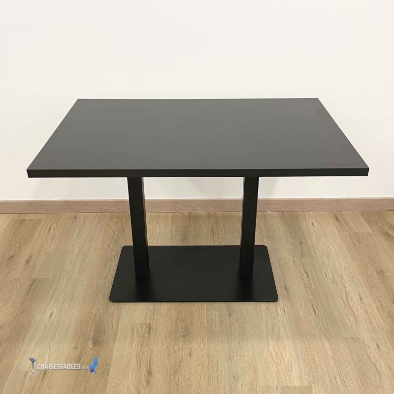 Table Noël à double pied central en aluminium : achat