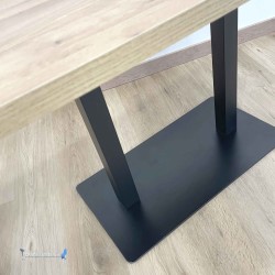 Table Noël à double pied central en aluminium : achat