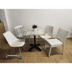 CHAISE TULIP BLANC