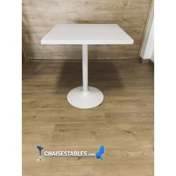 TABLE F CARRE PIED BLANC