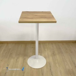 TABLE HAUTE F PIED BLANC