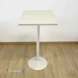 TABLE HAUTE F PIED BLANC