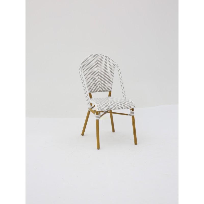 Chaise Parisien pour Hotellerie Gris et Blanc pas cher. Acheter Cha...